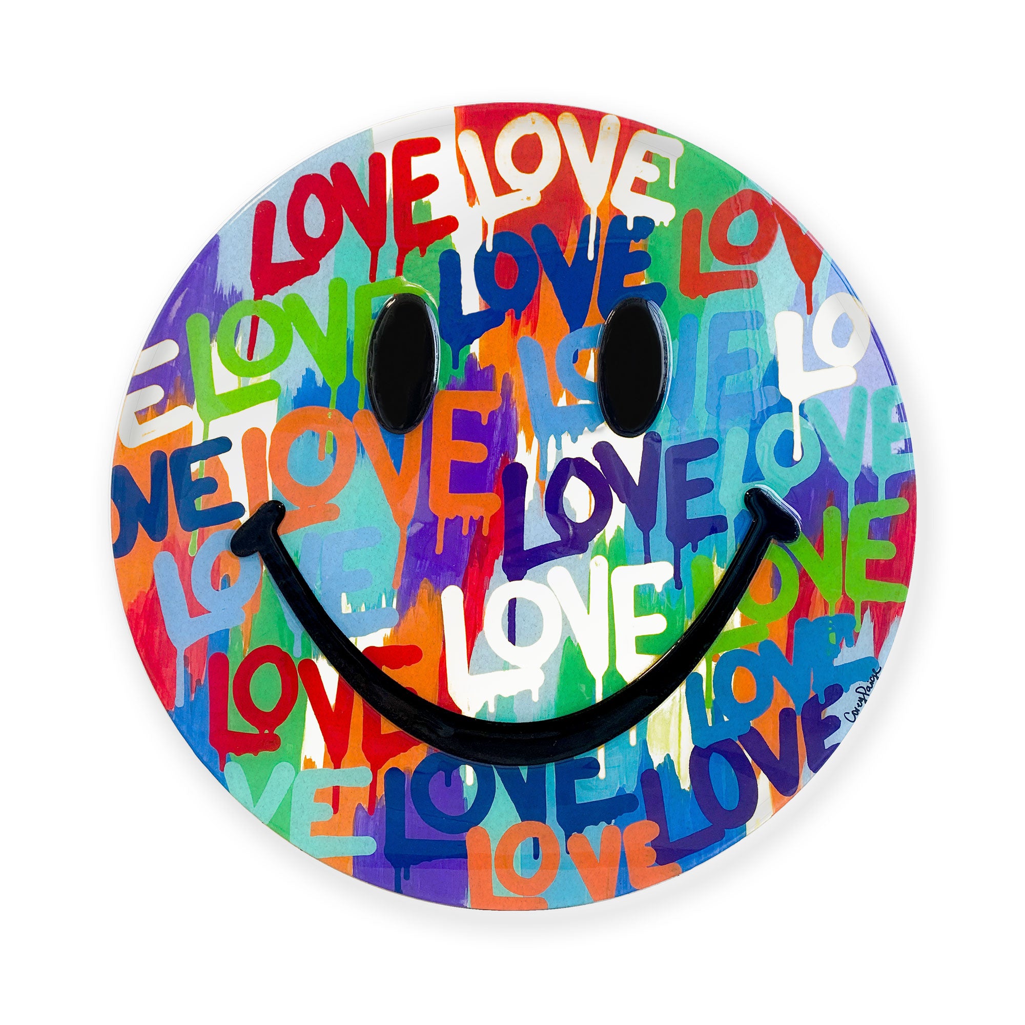 Drippy Love Happy Face by Corey Paige